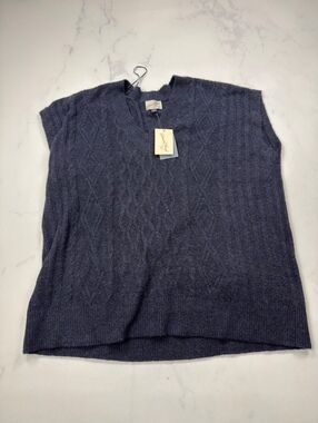 Universal Thread Sweater Vest Navy Cable Knit - Mens XL NWT